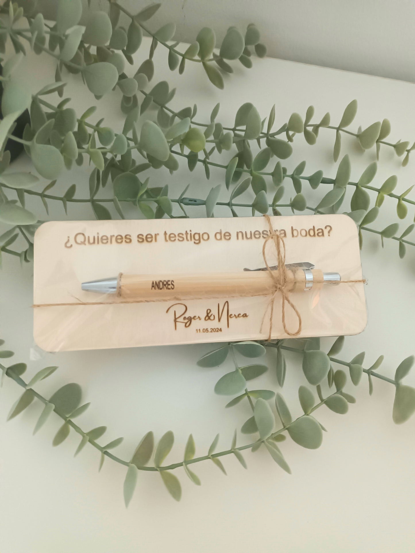 Bolígrafo para testigos.