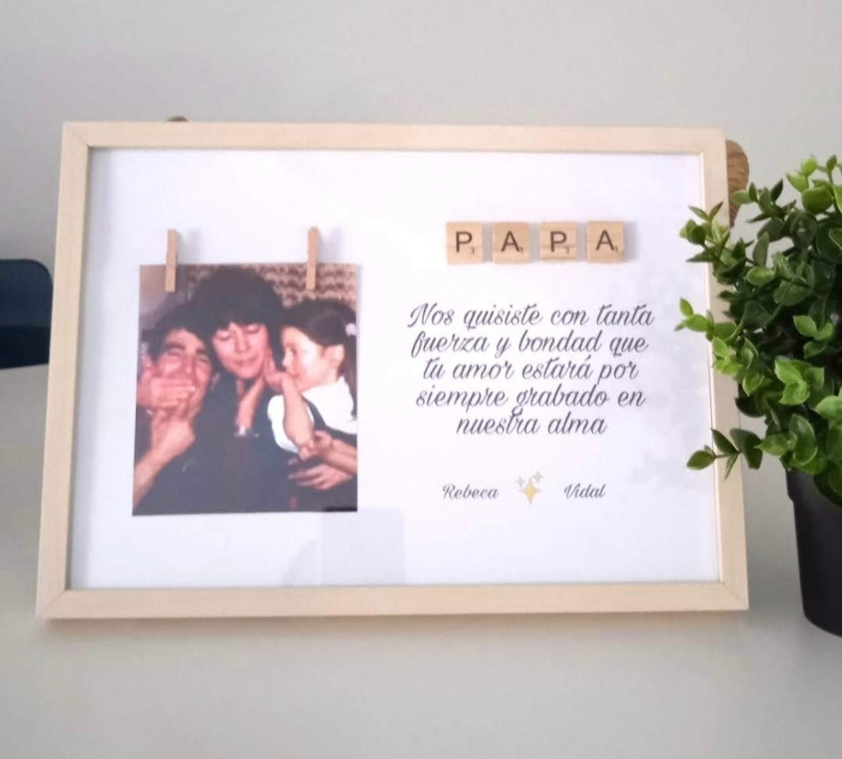 Cuadro Scrabble Papá
