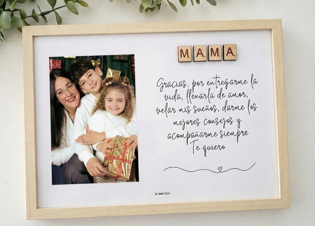 Cuadro scrabble mamá