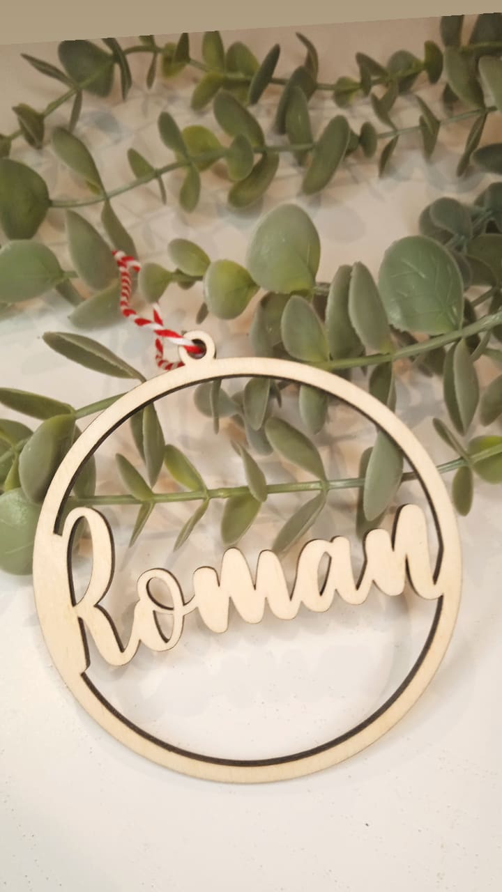 Bola de Navidad con nombre