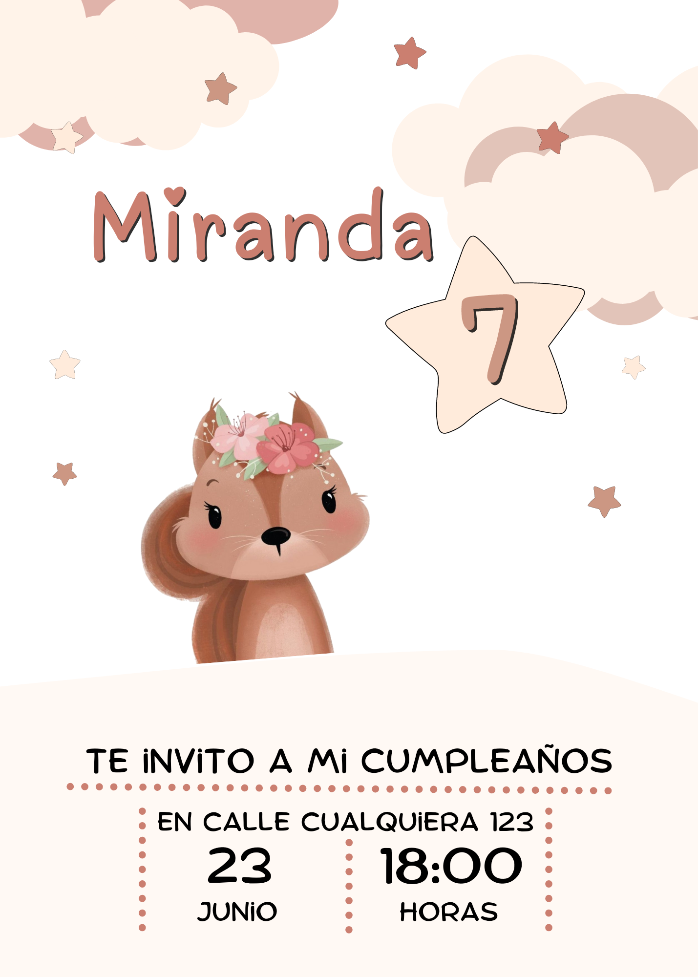 Invitación cumpleaños