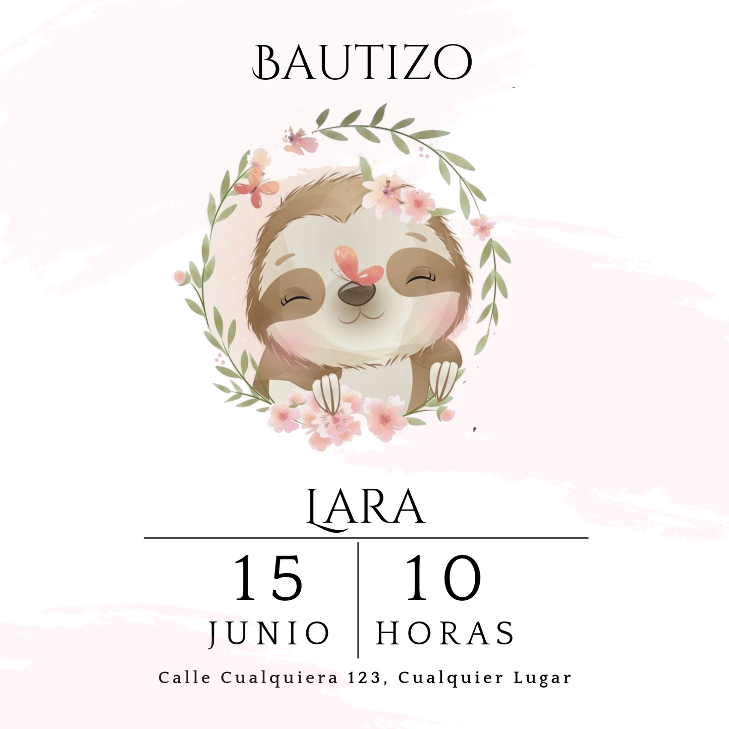 Invitación Bautizo