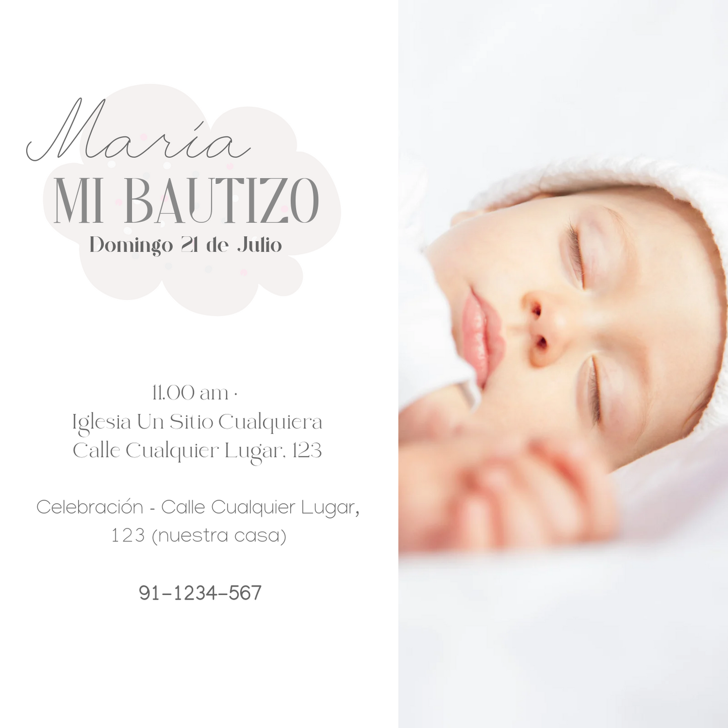 Invitación Bautizo