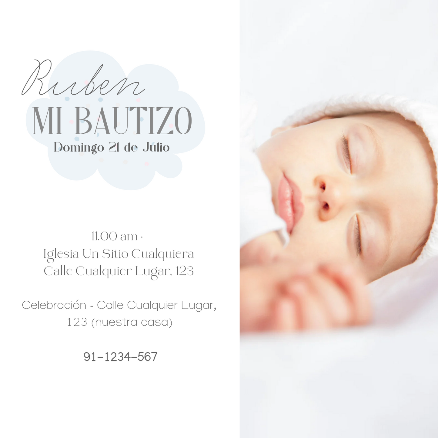 Invitación Bautizo