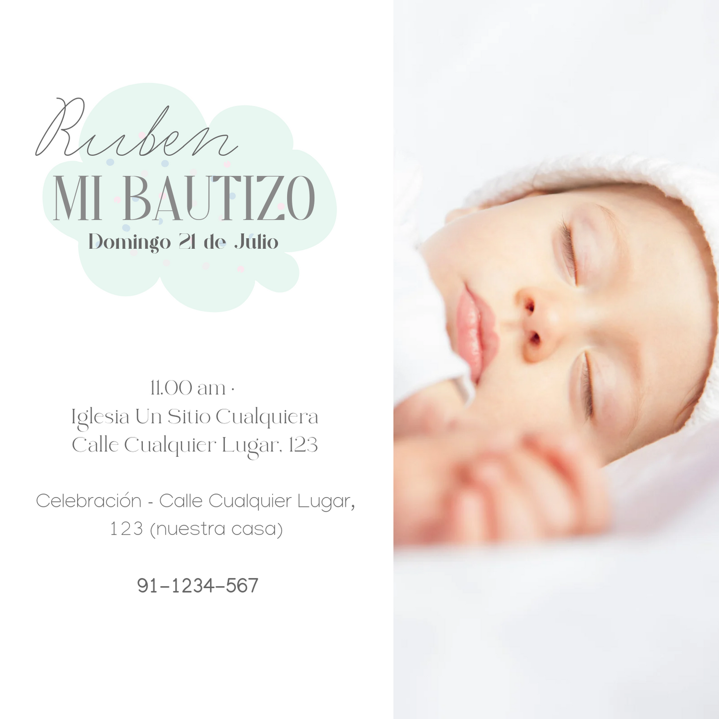 Invitación Bautizo