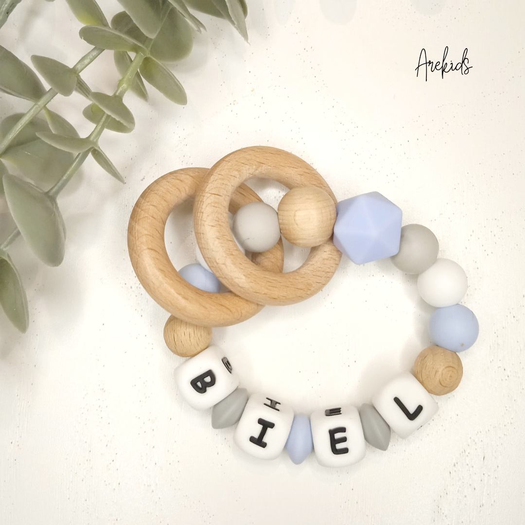 Pulsera mordedor con 2 aros