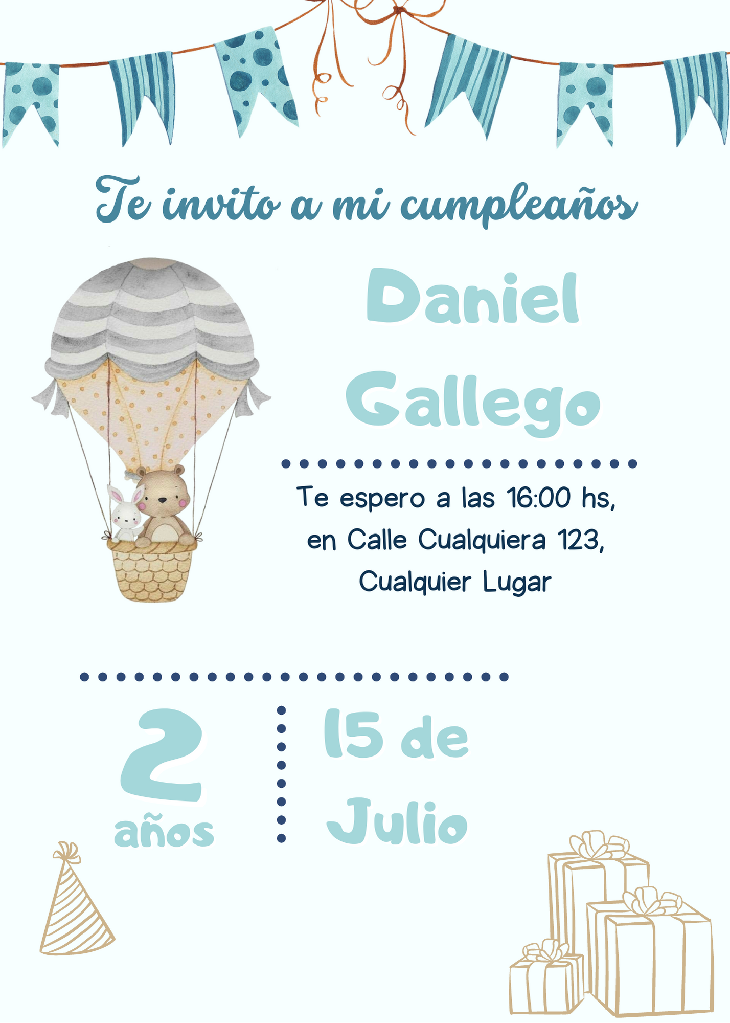 Invitación cumpleaños