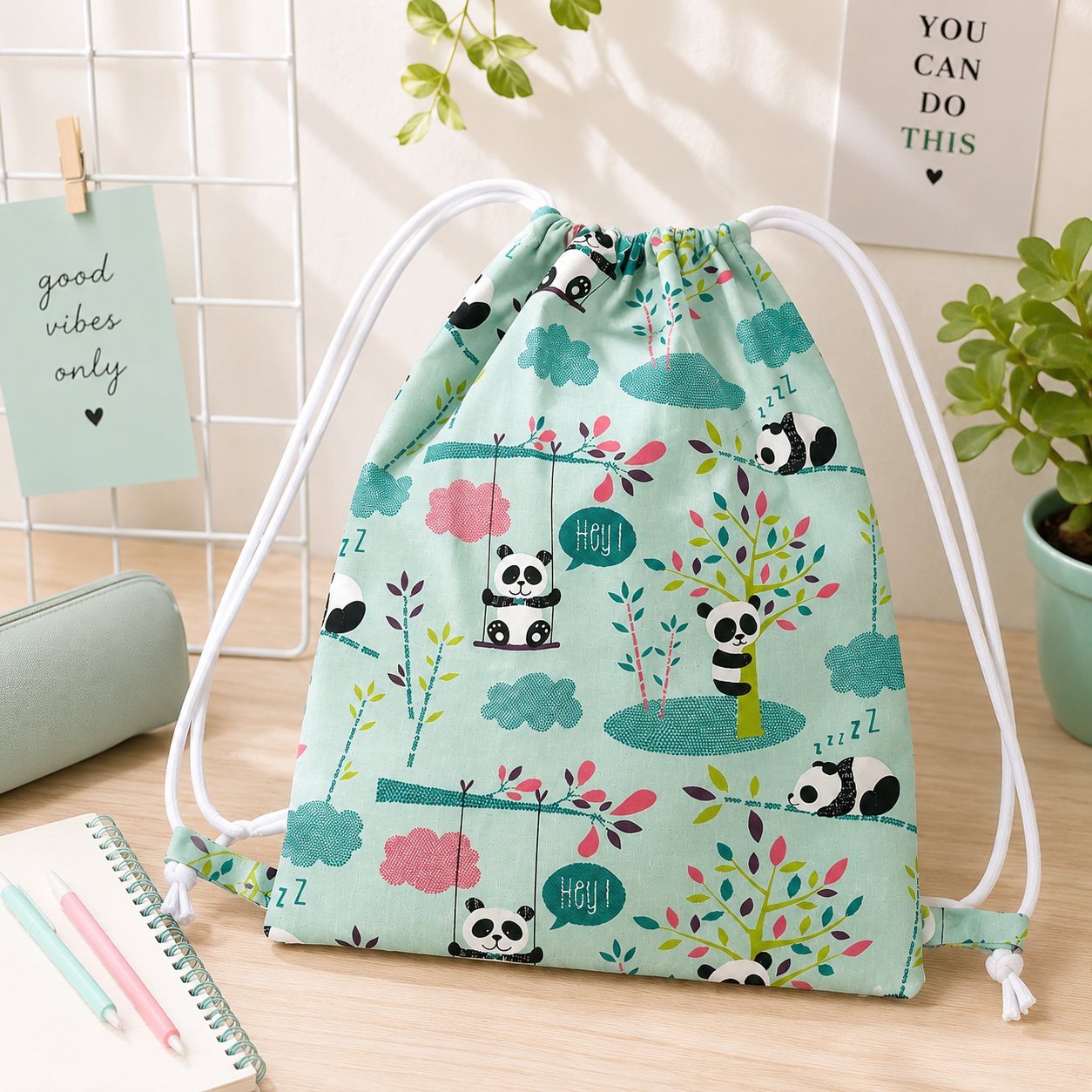 Mochila saco con asas