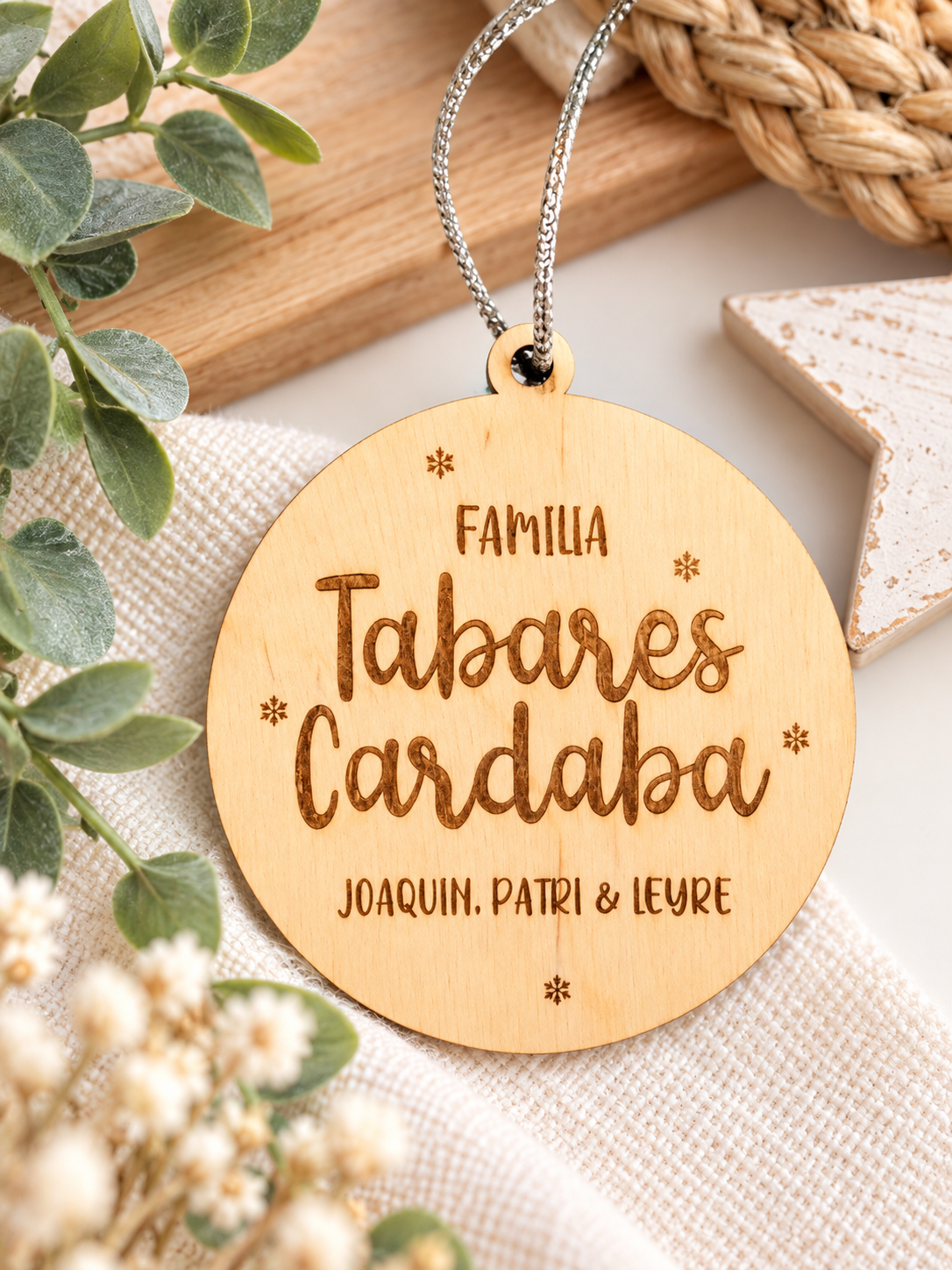 Bola de navidad familia
