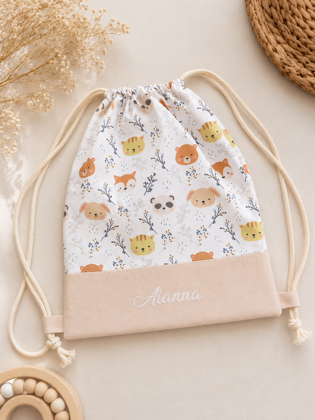 Mochila saco con asas