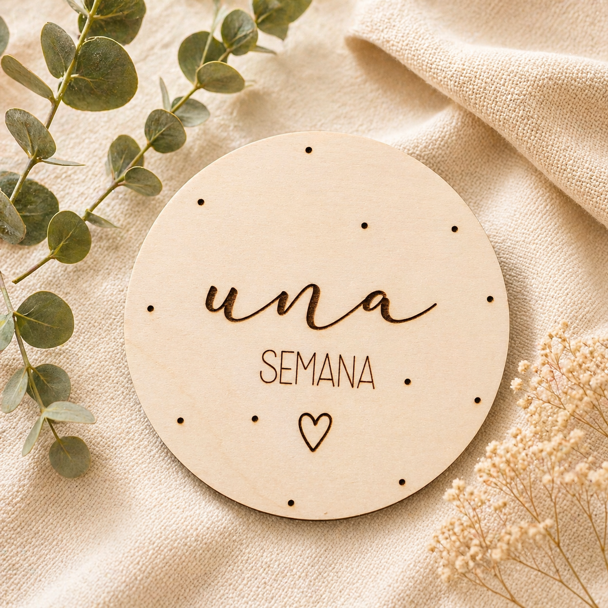 Placas cumple meses in love