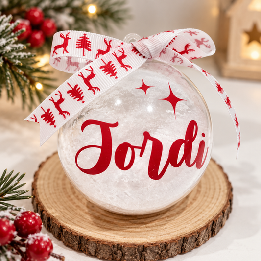 Bola de navidad transparente