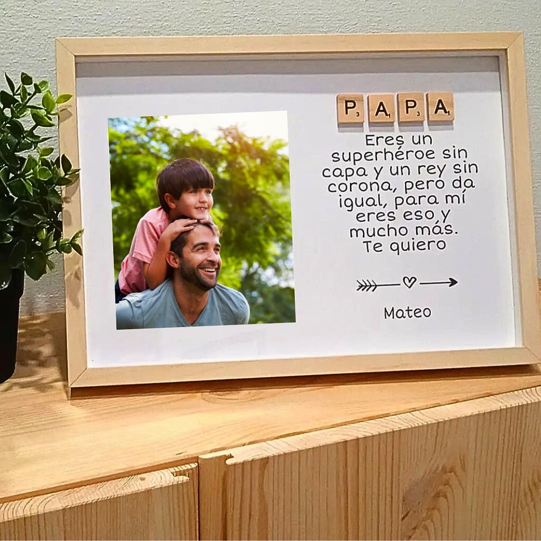 Cuadro Scrabble para Papá