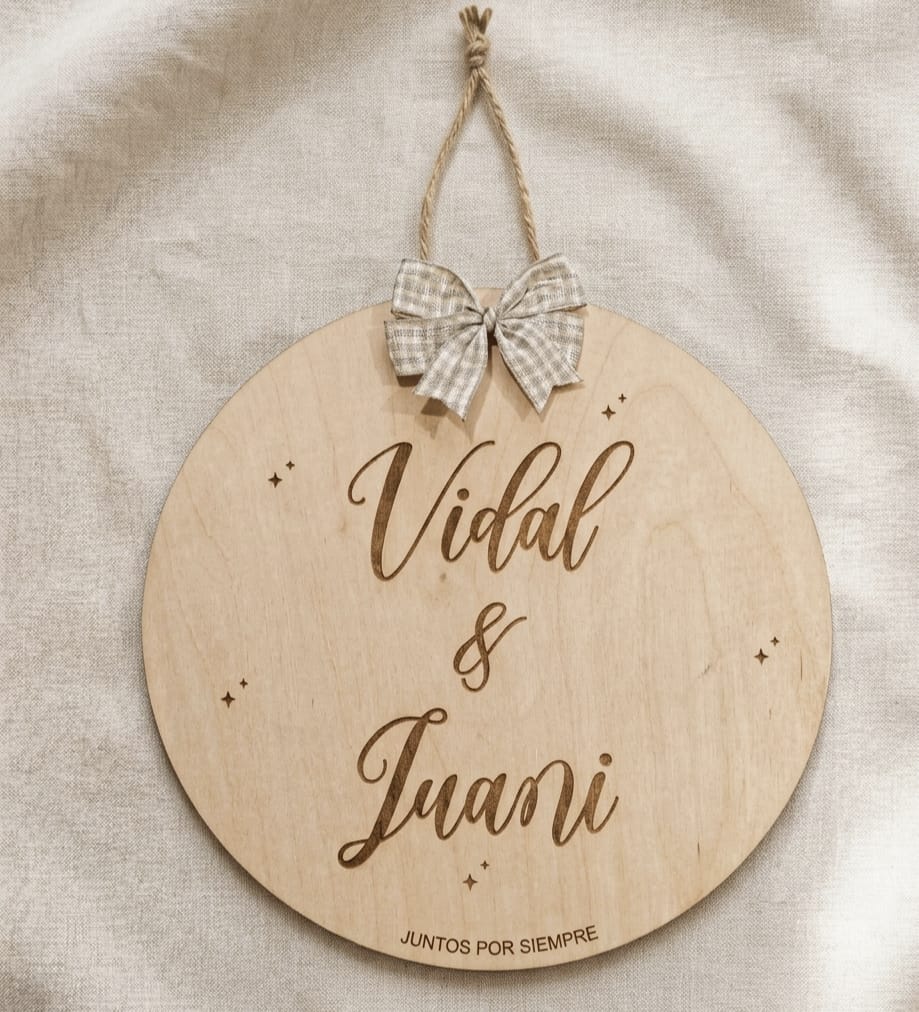 Placa para pareja