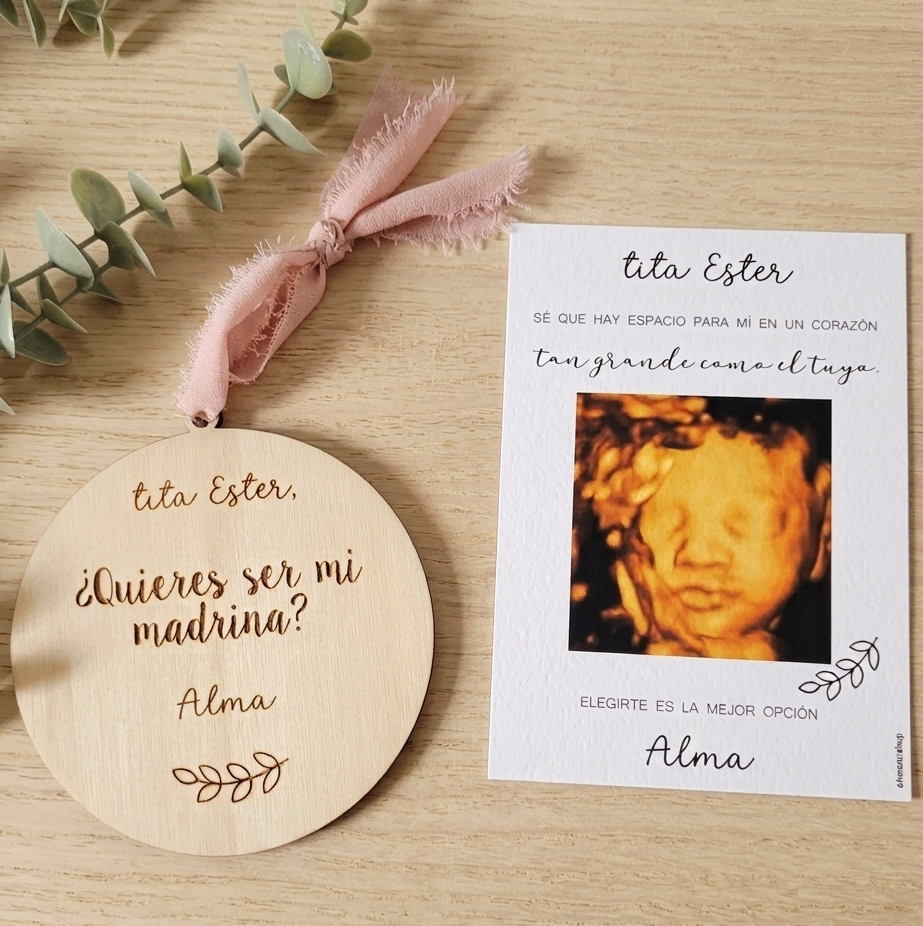 Placa para padrinos para colgar