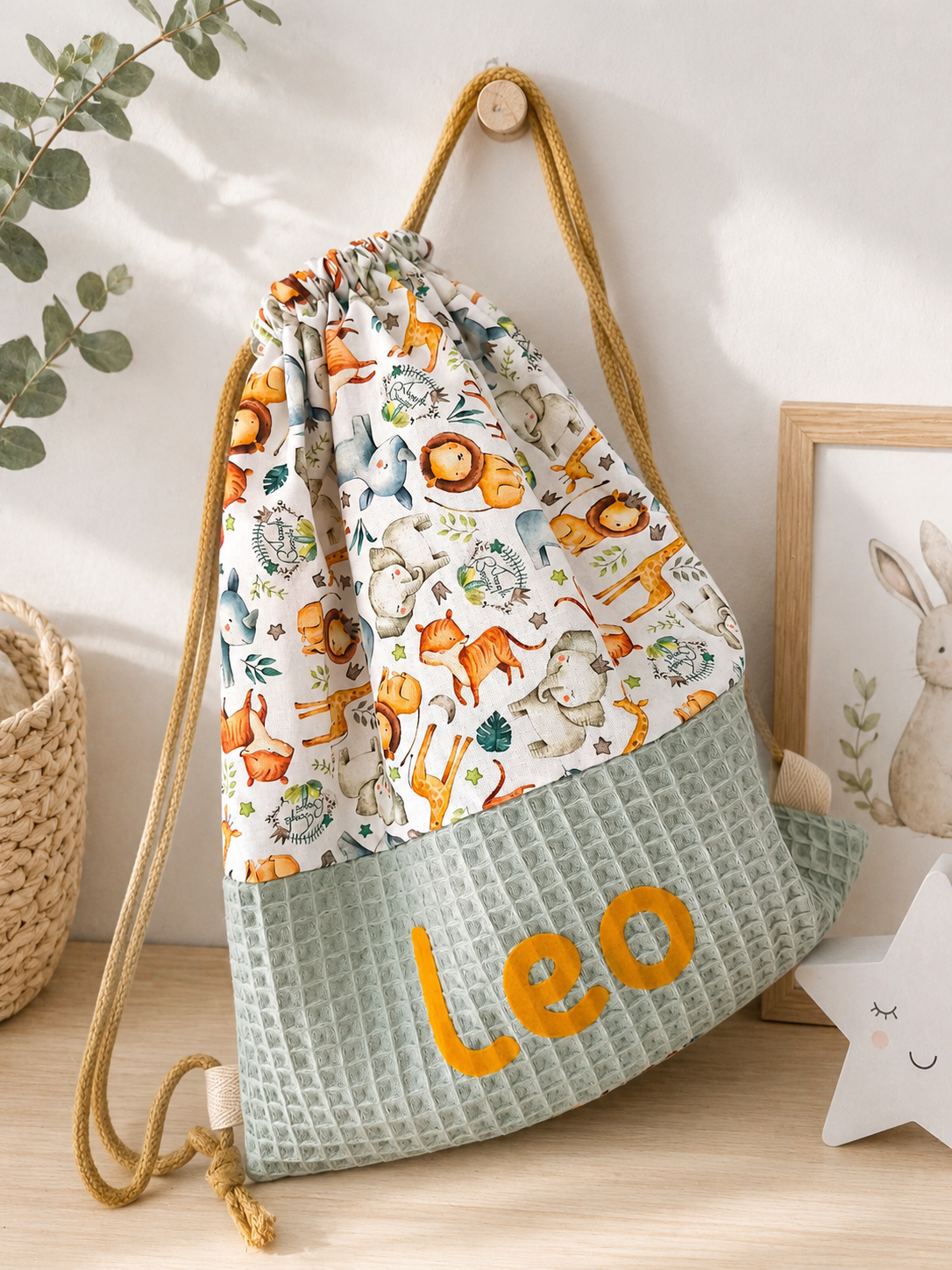 Mochila saco con asas