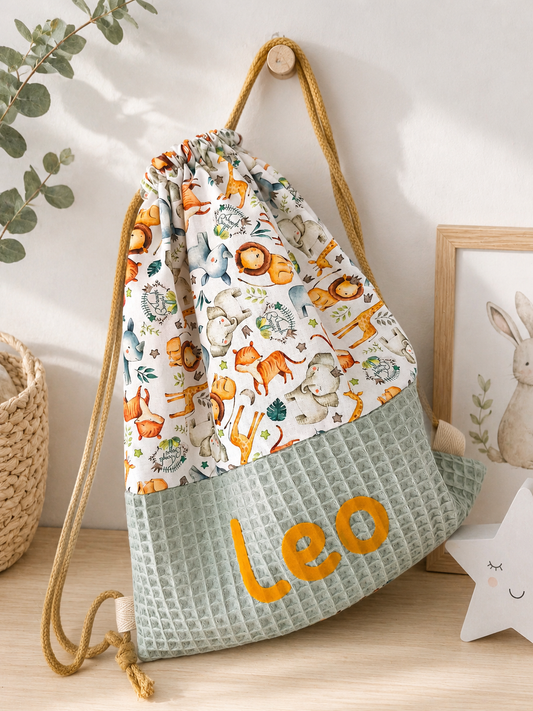 Mochila saco con asas