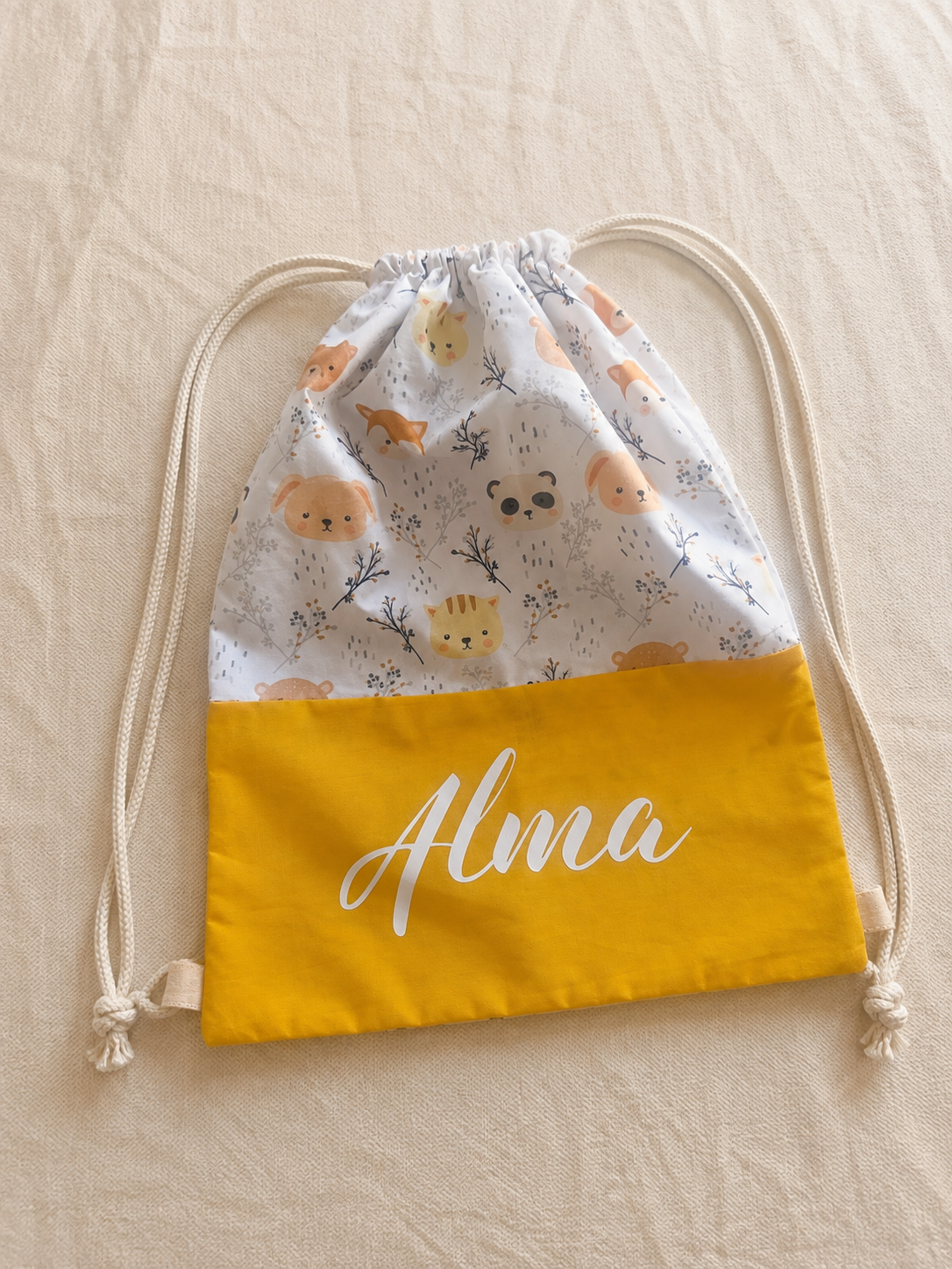 Mochila saco con asas