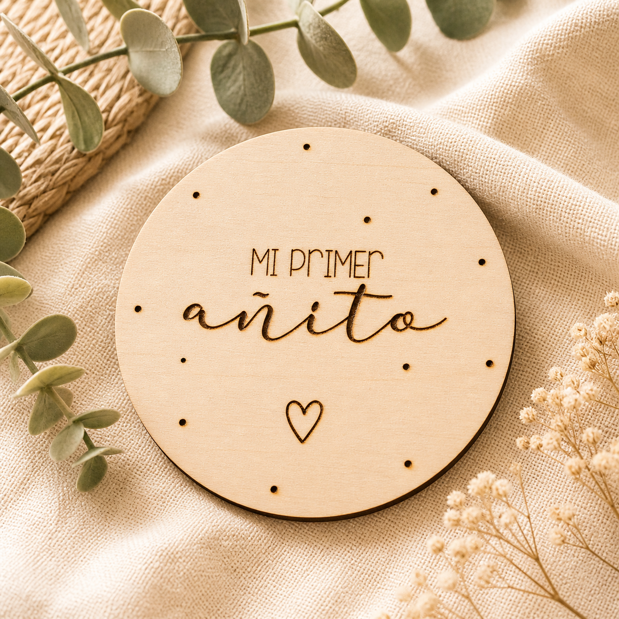Placas cumple meses in love