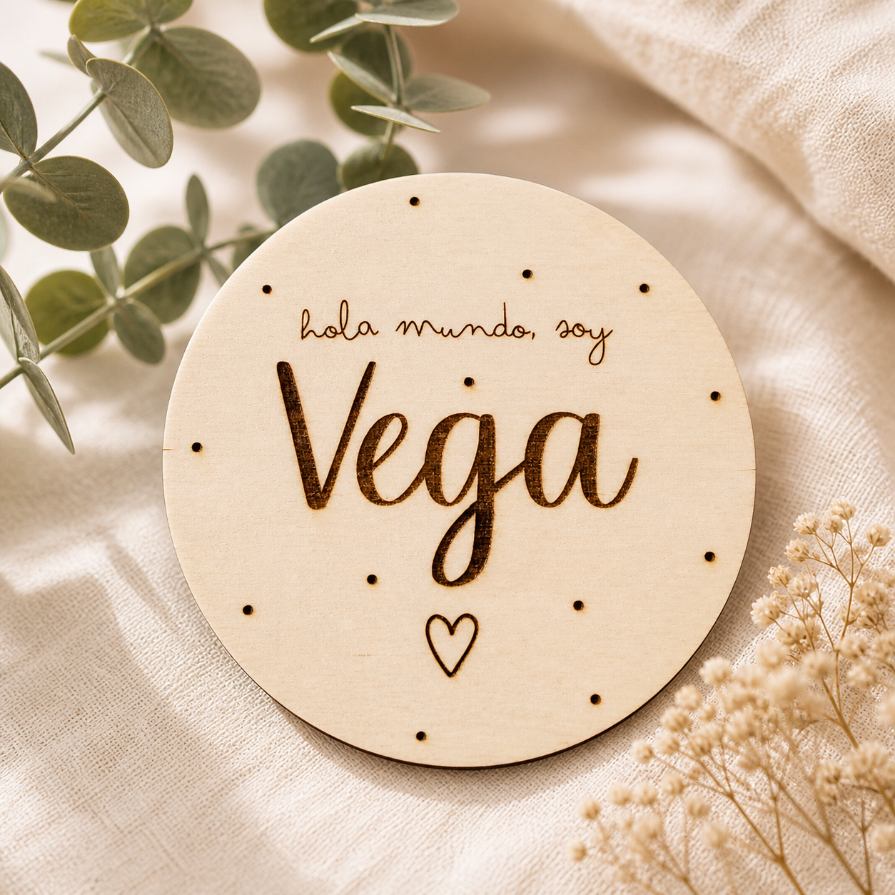 Placas cumple meses in love