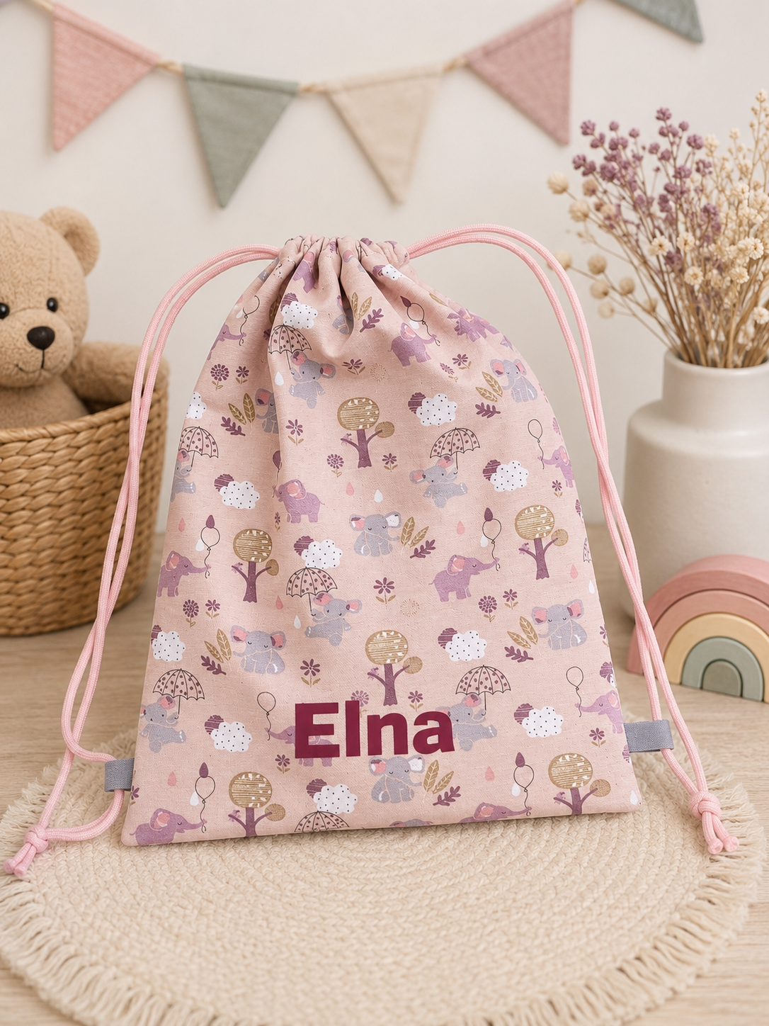 Mochila saco con asas