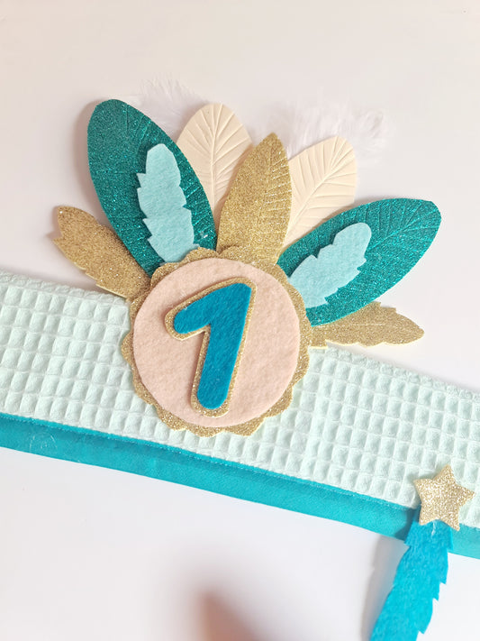 Corona de tela indio